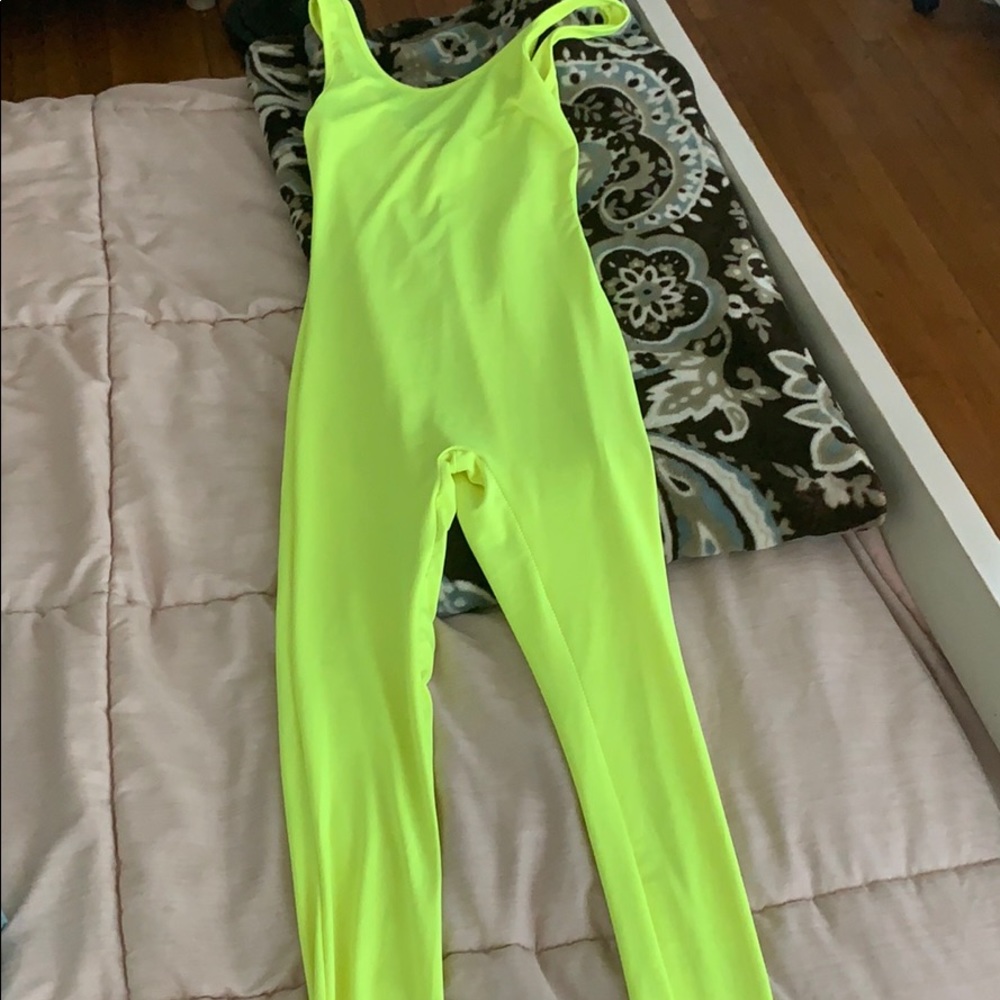 Fashionnova neon jump suit
